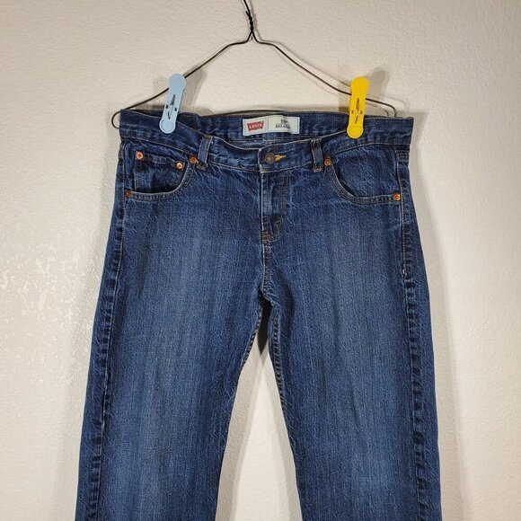Levis 550 Boys Relaxed Fit Jeans Size 12 Husky W32 x L27 Blue Denim - Picture 5 of 9